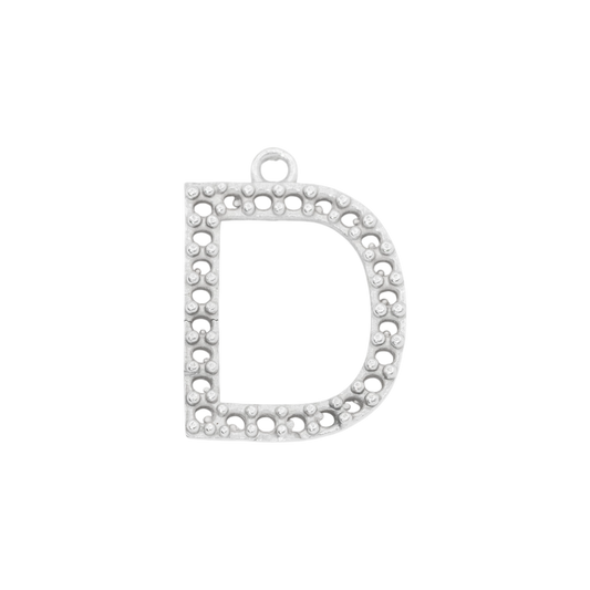 15mm Letter D Pendant Casting