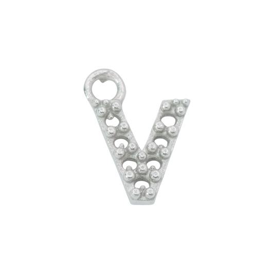 10mm Letter V Pendant Casting