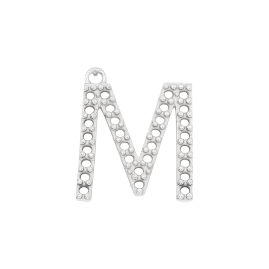 15mm Letter M Pendant Casting