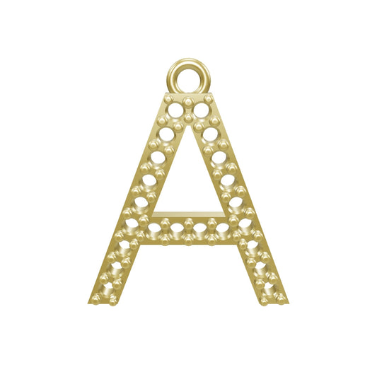15mm Letter A Pendant Casting